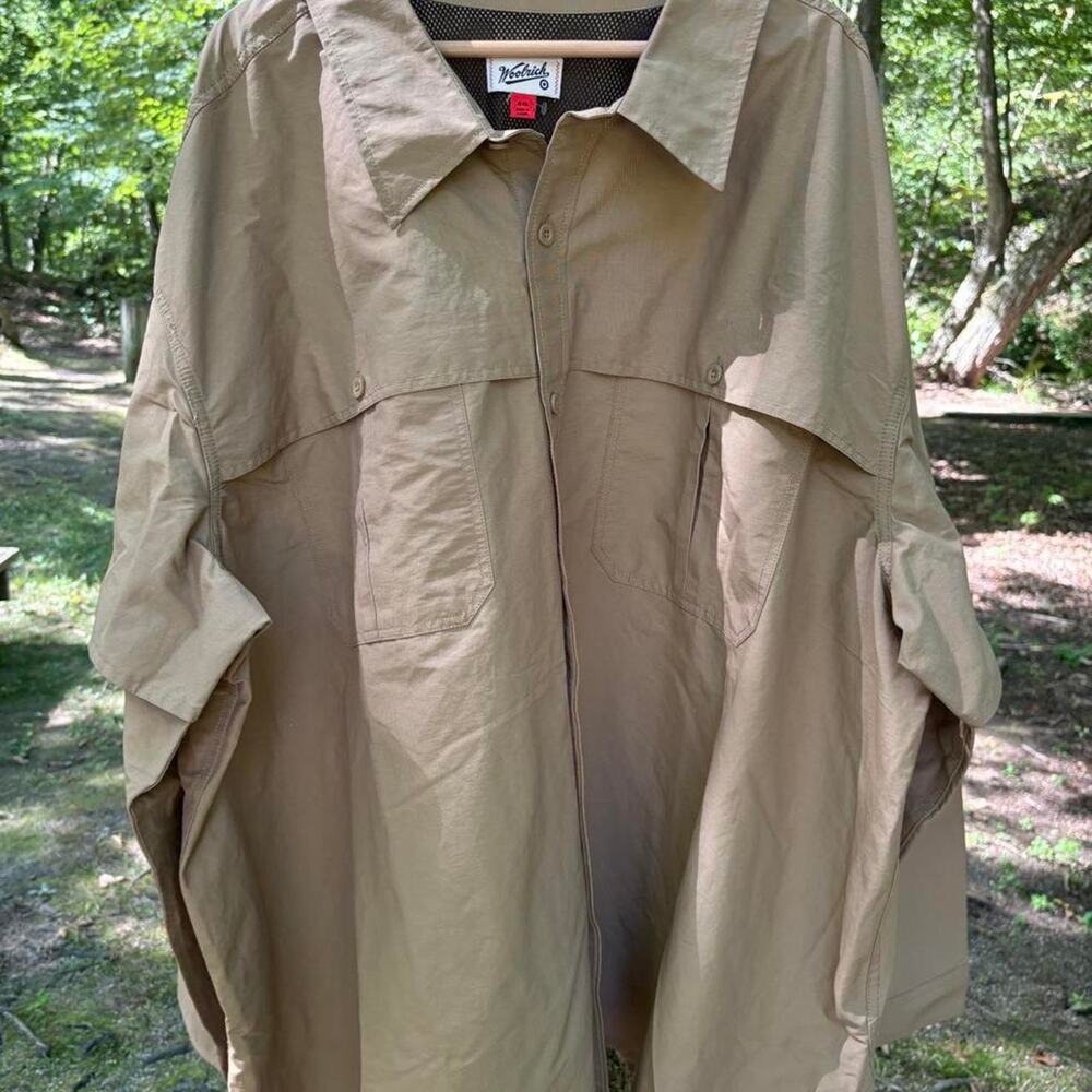 Woolrich tan cream utility shirt 4xl